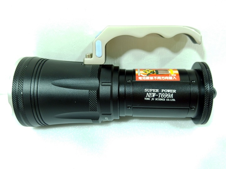 10瓦充電6段式T6 LED強力探照燈 廣角遠射、附掛勾 NEW-T699A:圖片 4