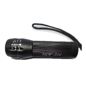 5瓦 一般/充電兩用 4段式LED手電筒 可改變光圈大小 NEW-316